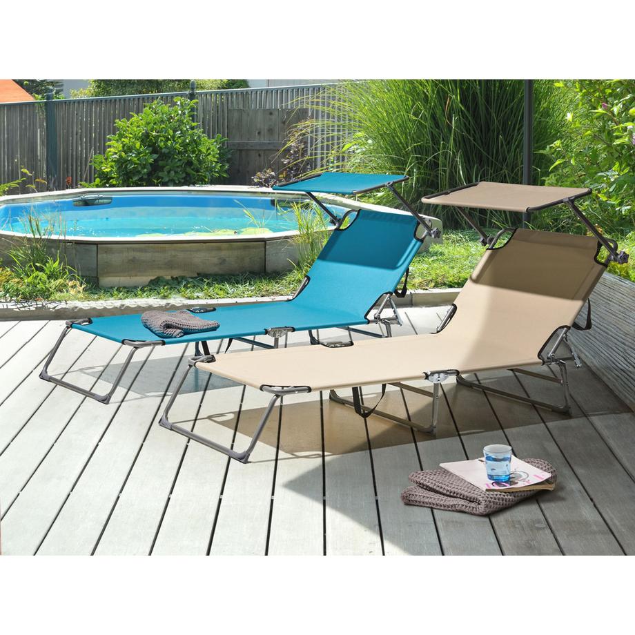 Beliani Transat en Acier Moderne FOLIGNO  