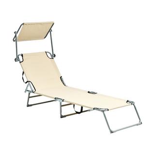 Beliani Lettino Prendisole en Acciaio Moderno FOLIGNO  