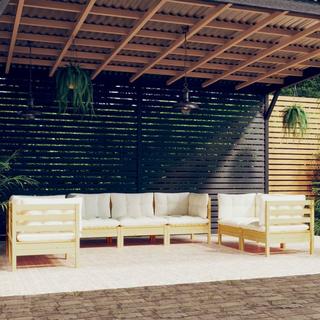 VidaXL Salon de jardin bois  