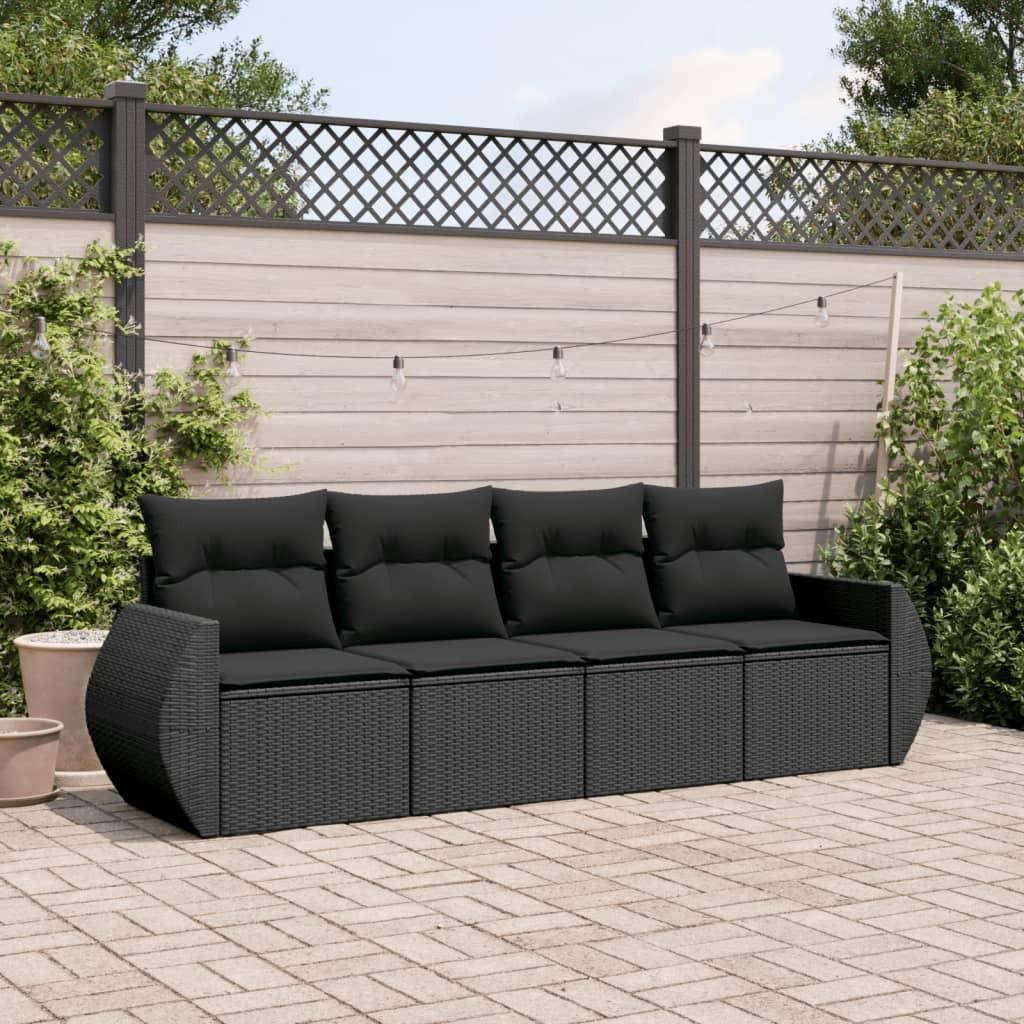 VidaXL set divano da giardino Polirattan  