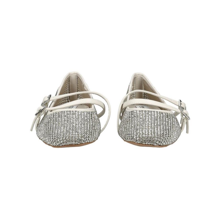 STEVE MADDEN Kristallbesetzte Ballerinas mit Doppelriemen  