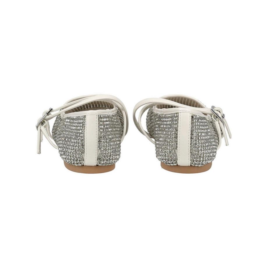 STEVE MADDEN Kristallbesetzte Ballerinas mit Doppelriemen  