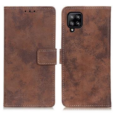 Galaxy A22 4G - Vintage Etui Wildleder Optik