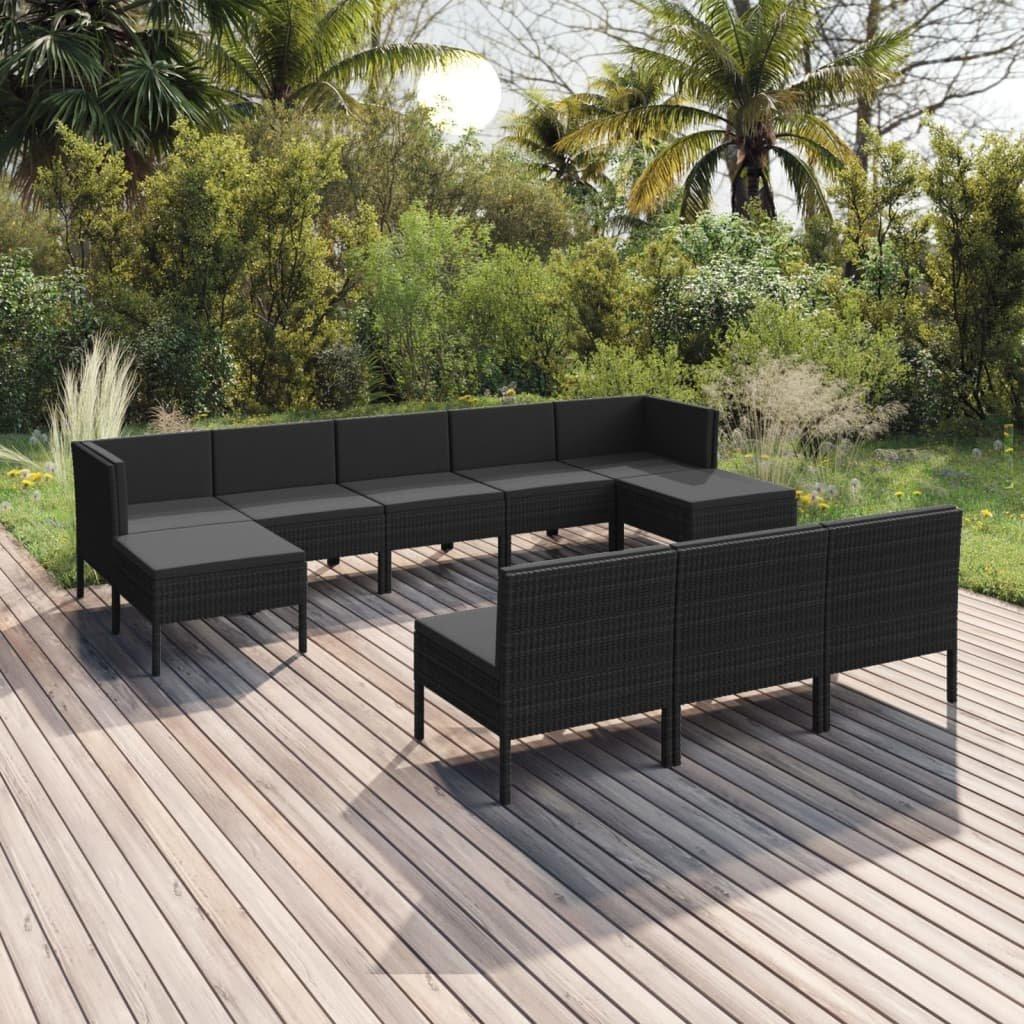 VidaXL set da giardino Polirattan  