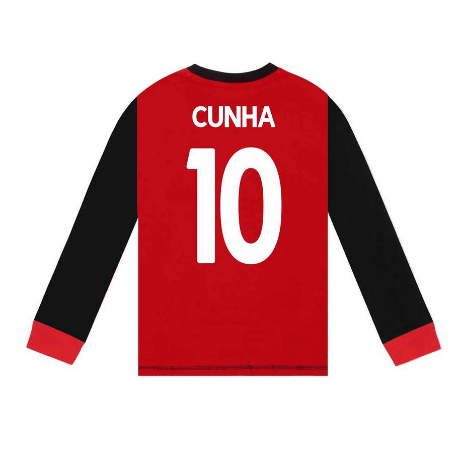 Manchester United  Matheus Cunha 10 Set Pigiama Lungo 