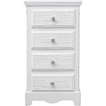 Commode en bois Blanc 4 tiroirs