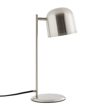 Lampe à poser orientable en nickel satiné