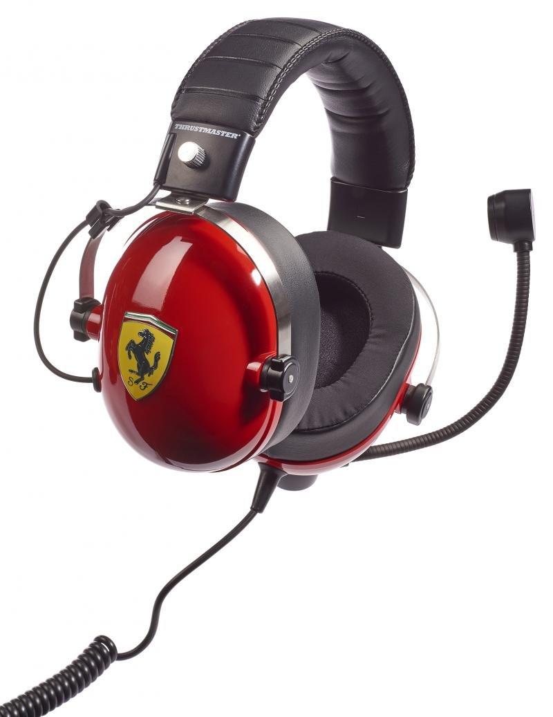 THRUSTMASTER  New! T.Racing Scuderia Ferrari Edition Casque Avec fil Arceau Jouer Noir, Rouge 