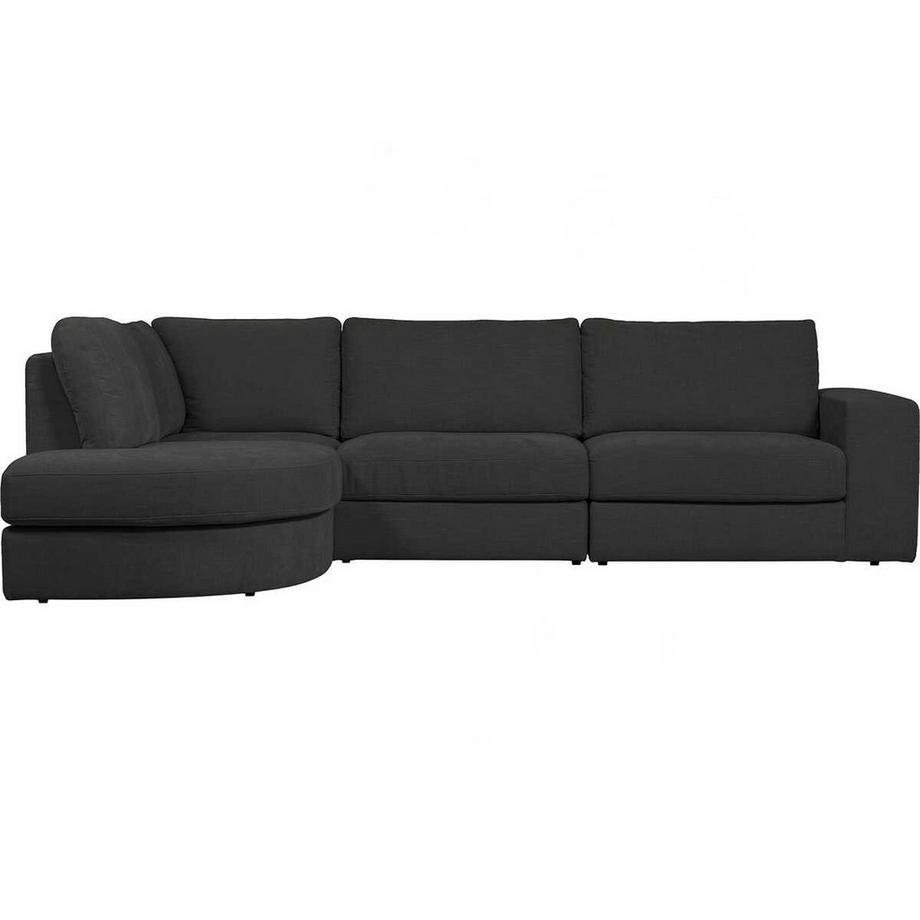 Canapé d'angle Family arrondi à gauche anthracite 301x189