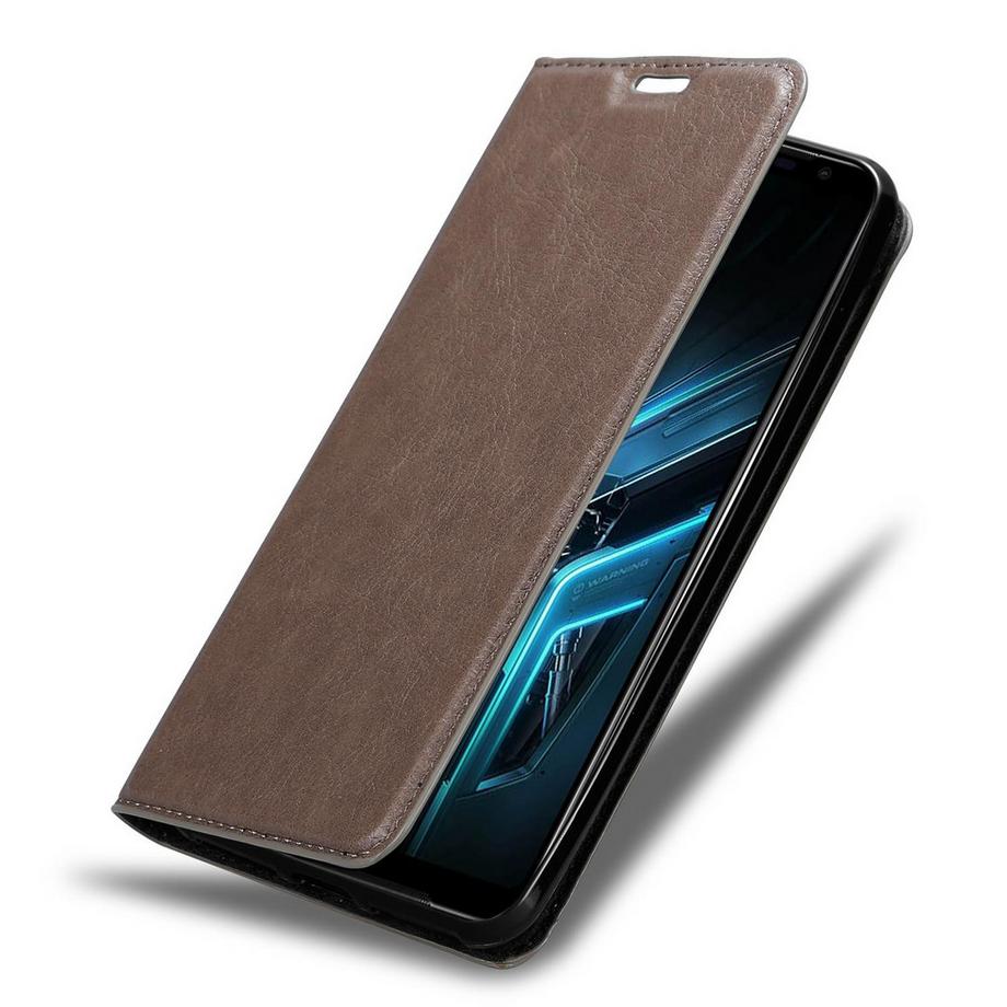 Cadorabo  Housse compatible avec Asus ROG Phone 3 - Coque de protection avec fermeture magnétique, fonction de support et compartiment pour carte 