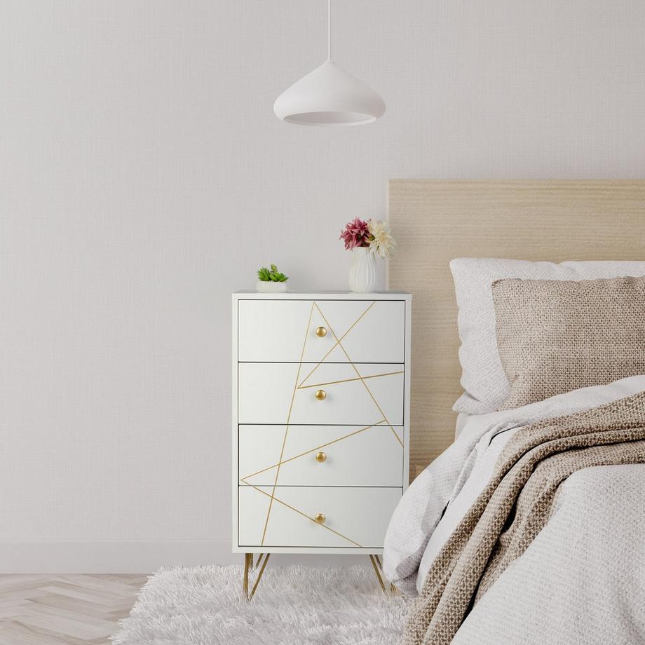 Northix Cassettiera a 4 cassetti  