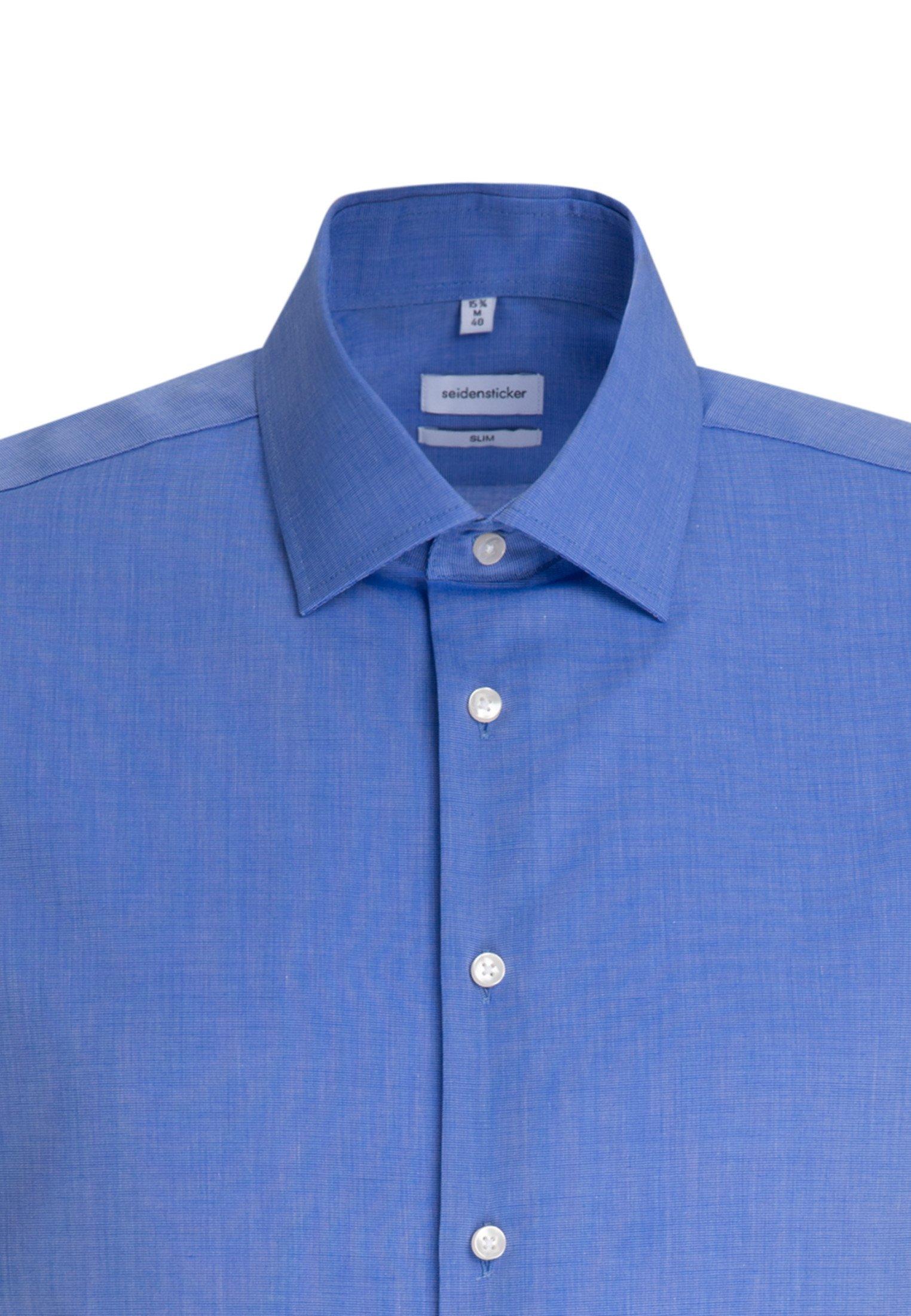 Seidensticker Business Hemd Slim Fit Kurzarm Uni  