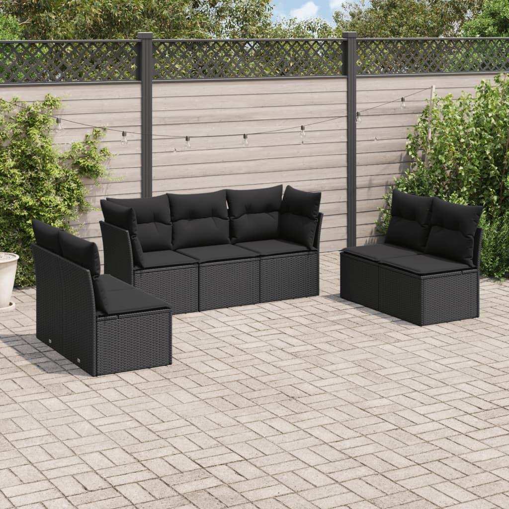 VidaXL set divano da giardino Polirattan  