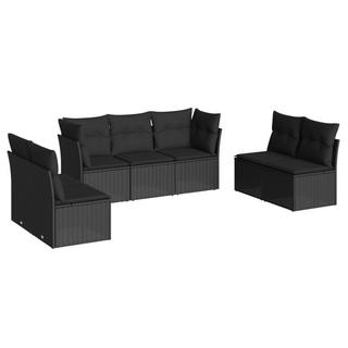 VidaXL set divano da giardino Polirattan  