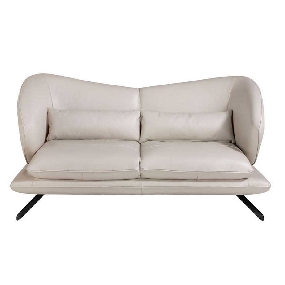 ANGEL CERDA 2-sitzer ledersofa taupe leder  