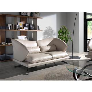 ANGEL CERDA Divano a 2 posti in pelle grigio taupe  