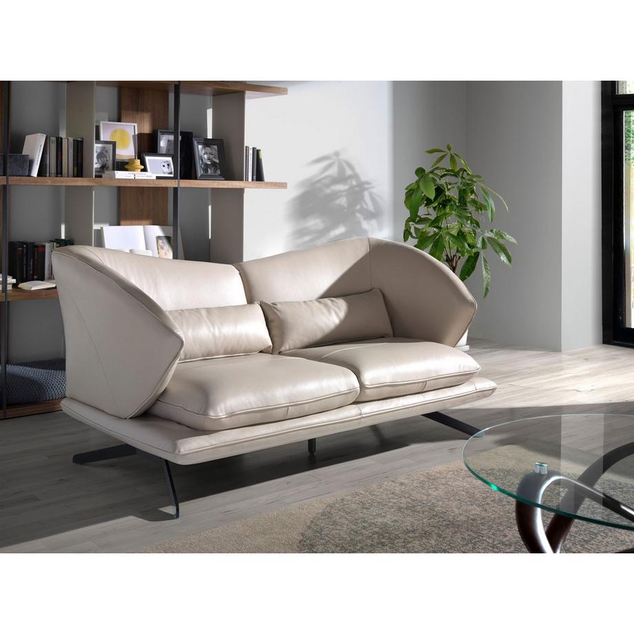 ANGEL CERDA 2-sitzer ledersofa taupe leder  