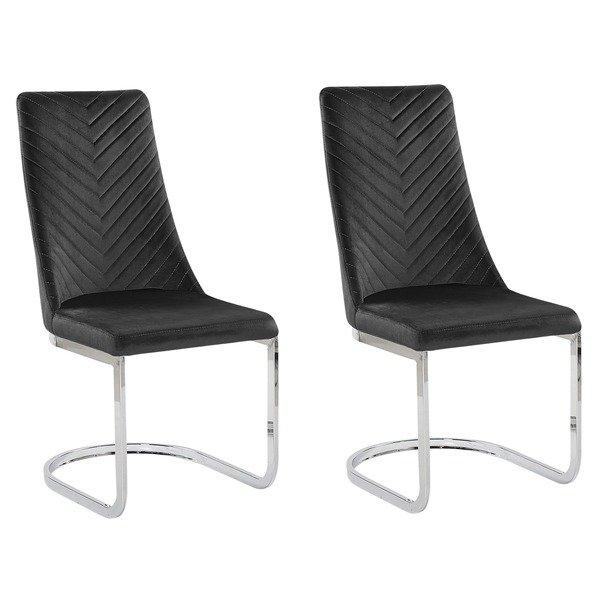 Beliani Lot de 2 chaises en Velours Moderne ALTOONA  