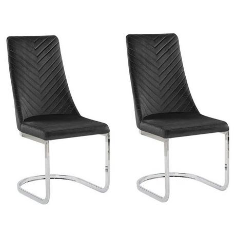 Beliani Lot de 2 chaises en Velours Moderne ALTOONA  