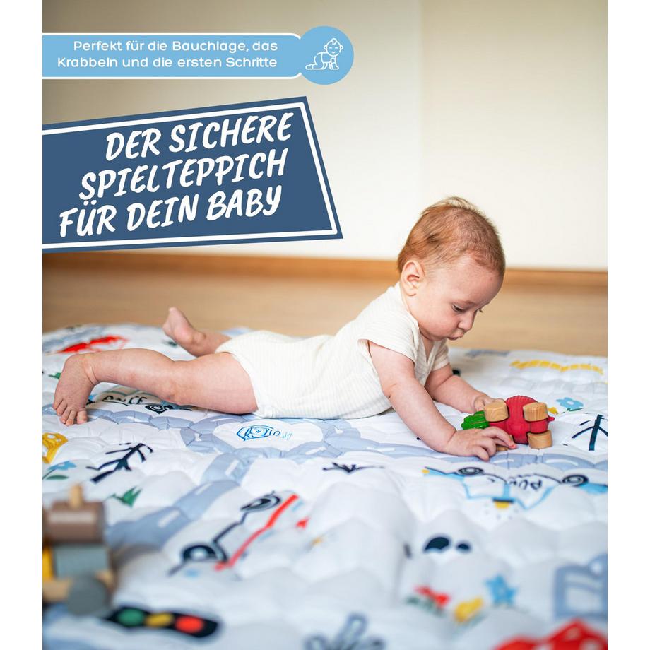 Activity-board  Spielmatte & Krabbelmatte Baby faltbar. Bodenschutz gegen Stürze Spielmatte für Babys 