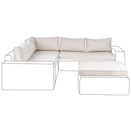 Beliani Outdoor Kissenbezug Set PALERMO  