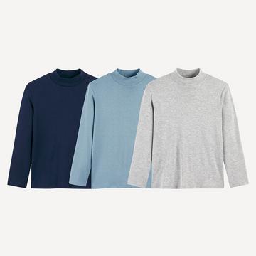 3er-Pack Rollkragen-Shirts zum Unterziehen