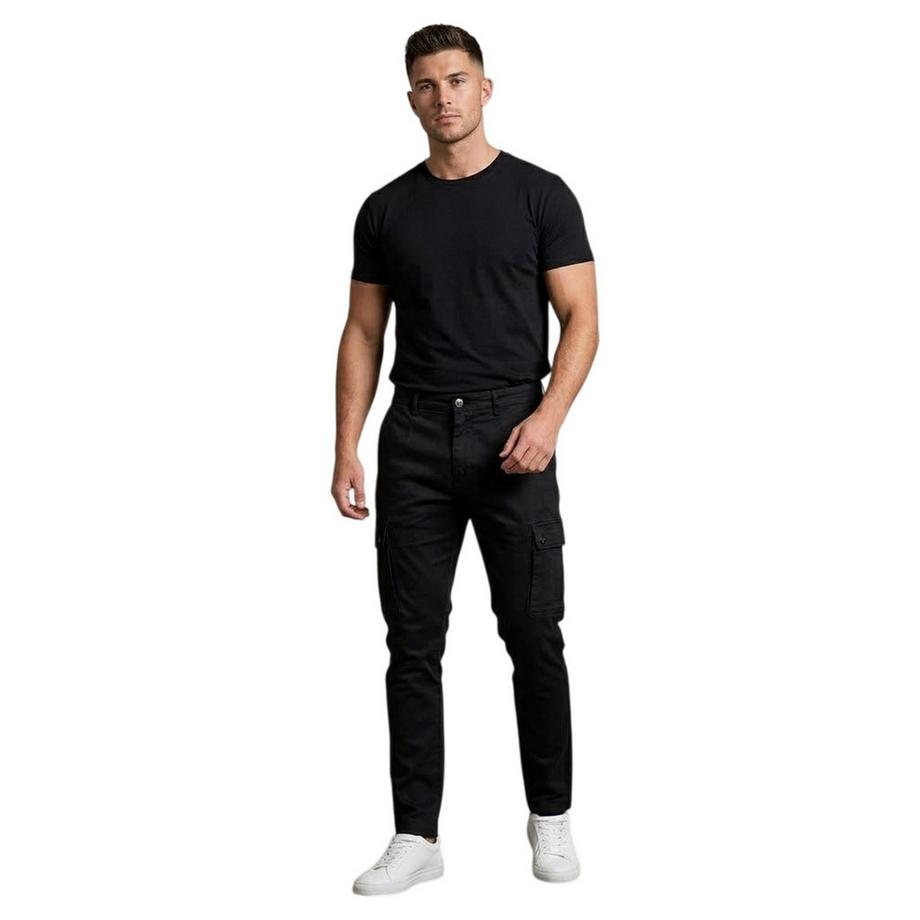 REPLAY Pantaloni Cargo Cotone Denim Aderente  