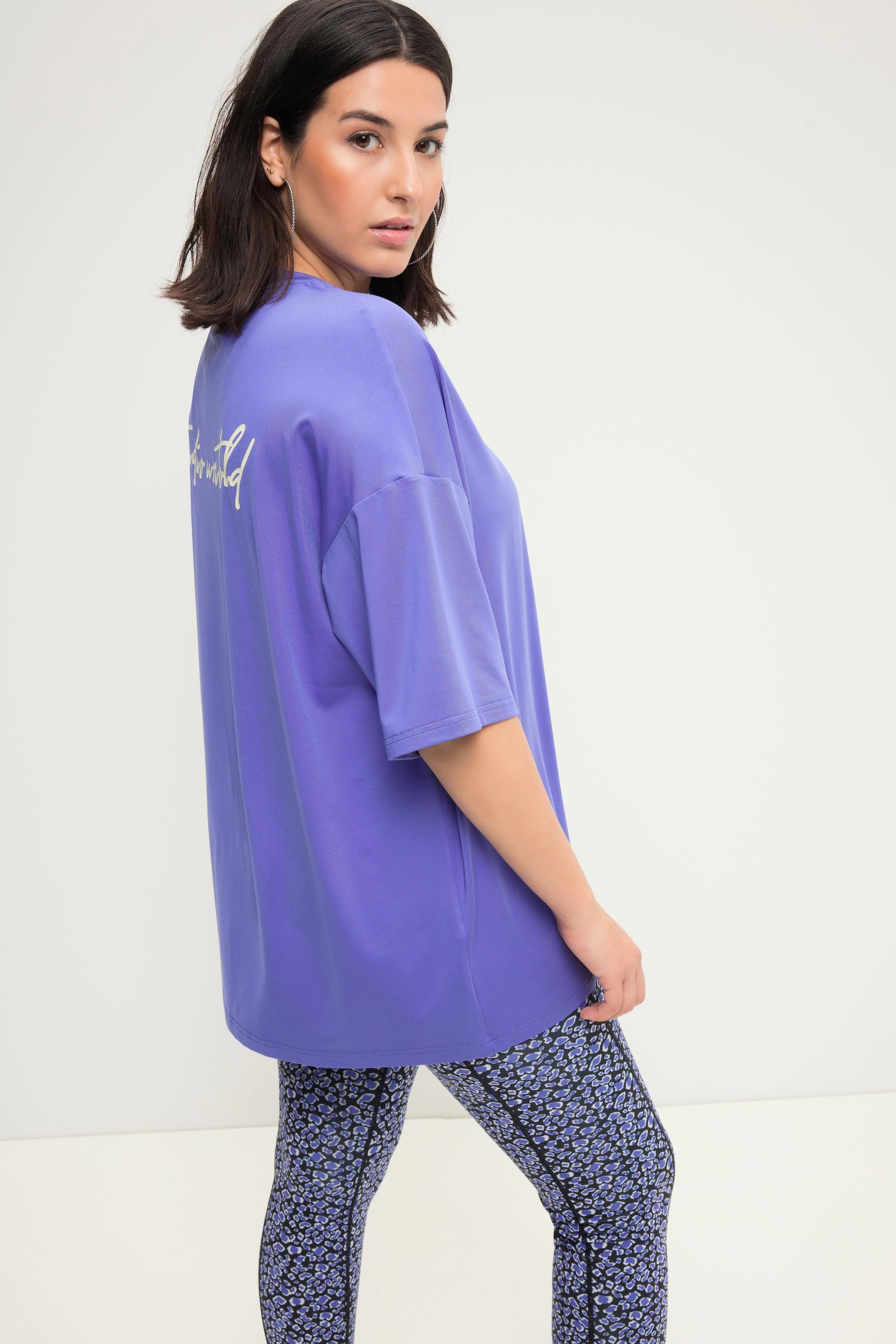 Studio Untold  T-Shirt, oversized, Rundhals, Halbarmviolett 