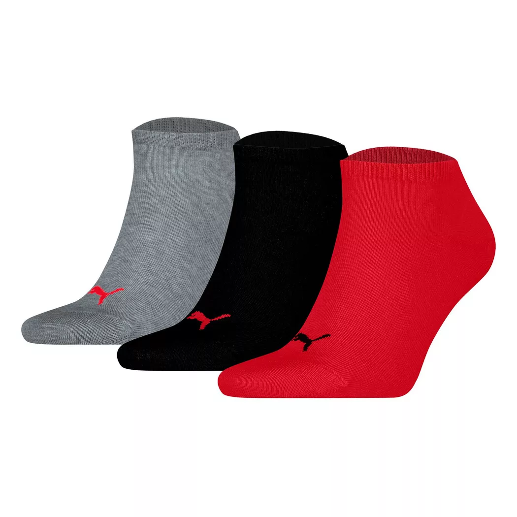 Puma - Socken  3er Pack Stretch-Sneaker Plain 3P, für Herren, Mediumgrau, Größe 43-46