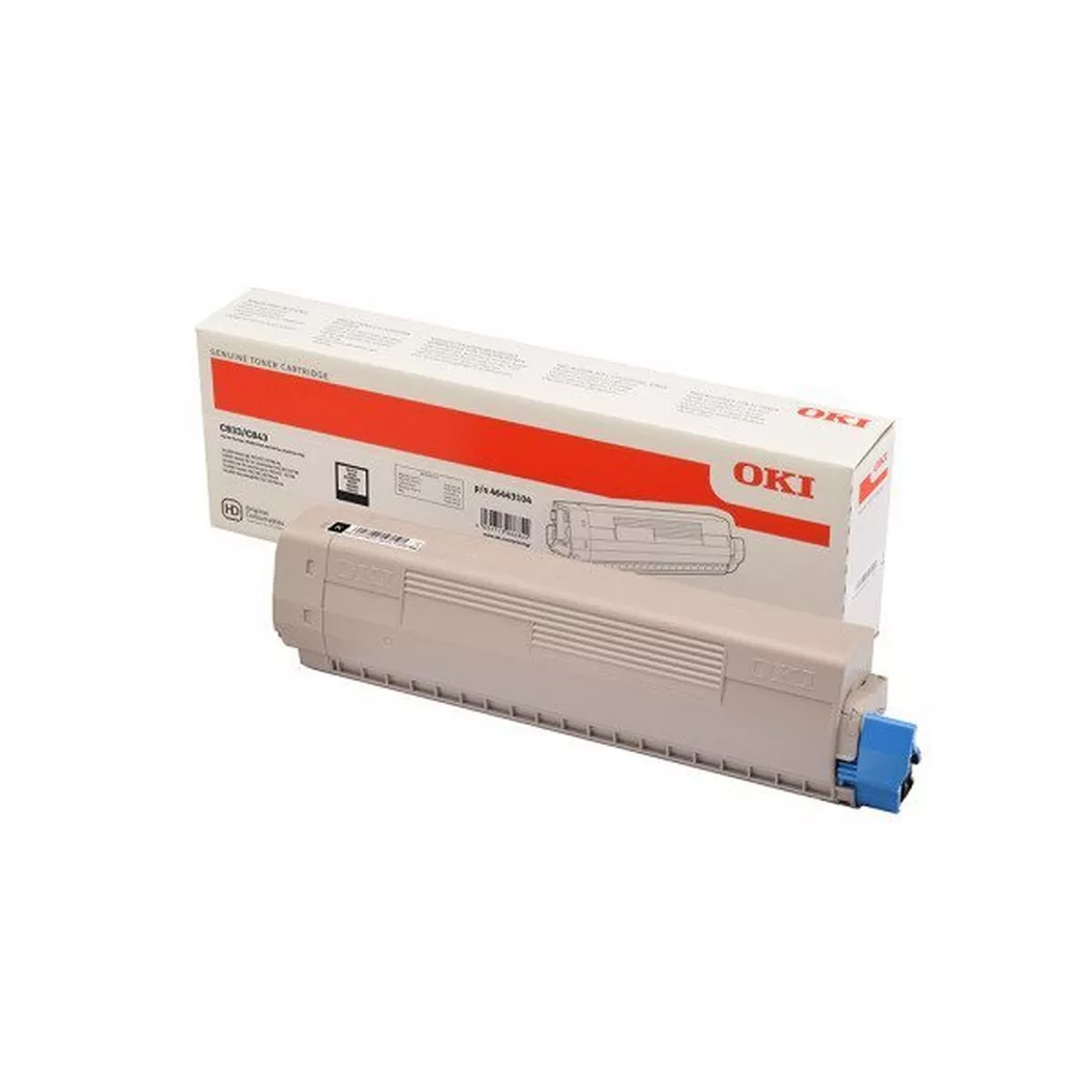 OKI – Toner HY schwarz 46443104 C833/C843 10’000 Seiten, Grau, One Size