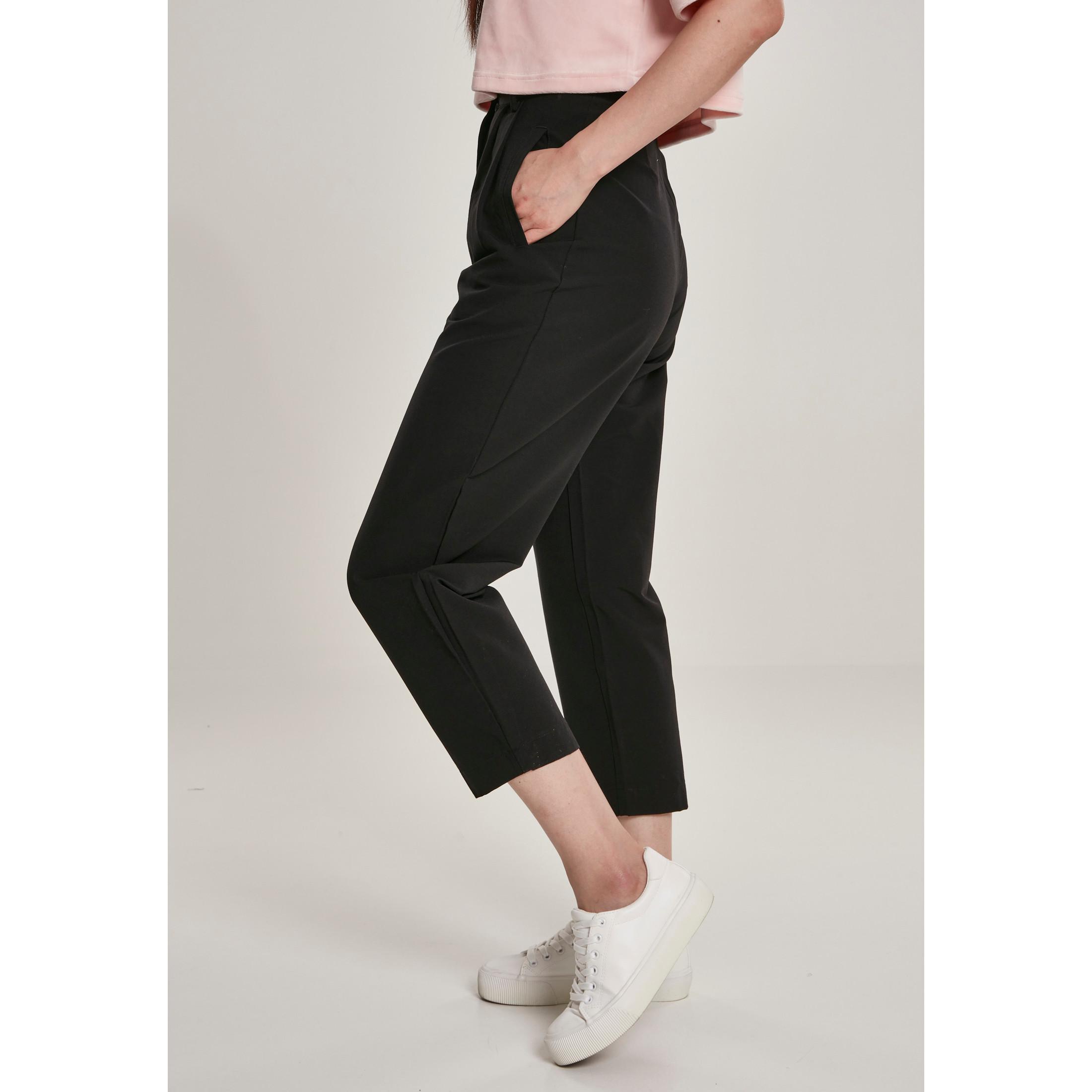 URBAN CLASSICS Urban Classic High Waist Cropped Pantaloni  