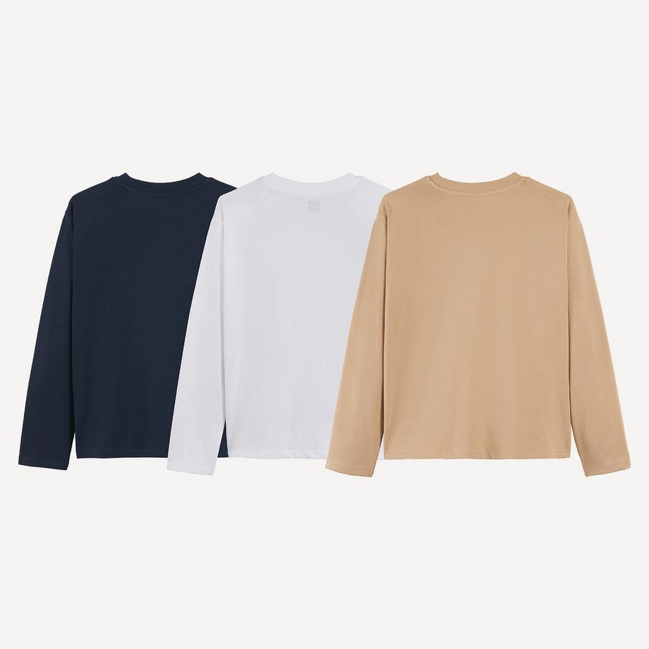 La Redoute Collections  3er-Pack Langarm-Shirts 