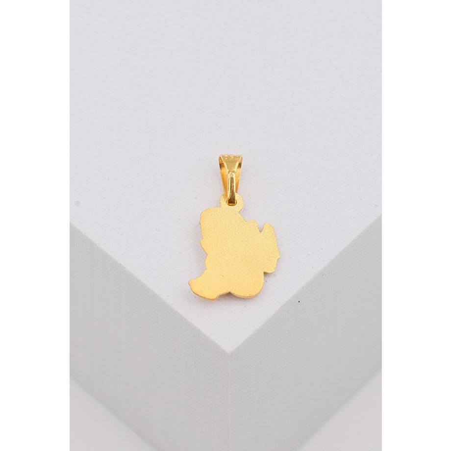 MUAU Schmuck  Engel Anhänger Gelbgold 750, 19x10mm 