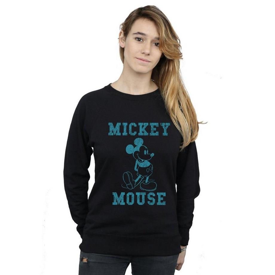 Disney Mickey Mouse Distressed Logo Sweatshirt  