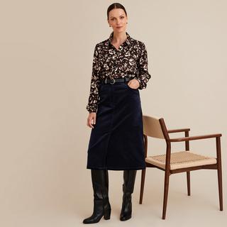 La Redoute Collections  Jupe évasée en velours 