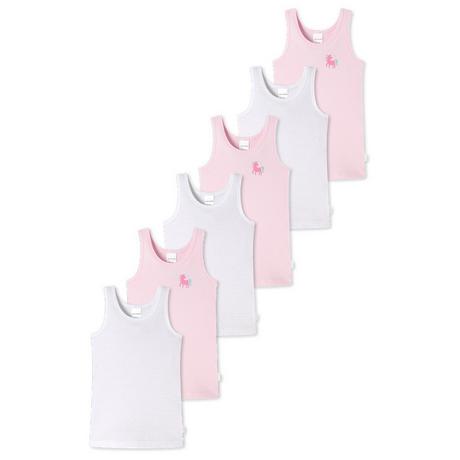 Schiesser  6er Pack Kids Girls Feinripp Organic Cotton - Unterhemd 