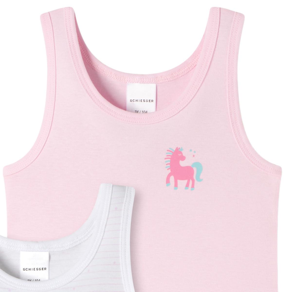 Schiesser  À fines côtes Coton bio - lot de 6 - débardeur 