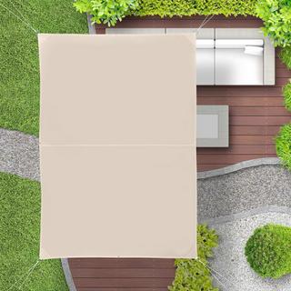 B2X Voile d'ombrage rectangulaire beige  