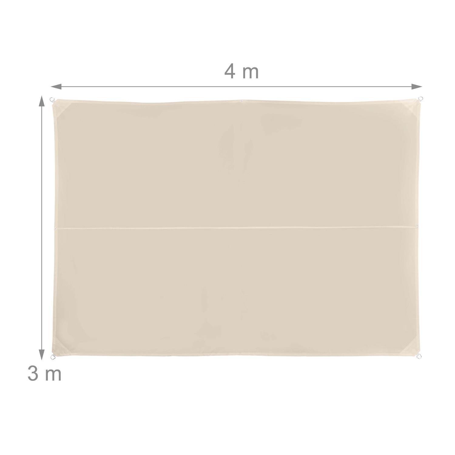 B2X Voile d'ombrage rectangulaire beige  