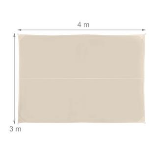 B2X Voile d'ombrage rectangulaire beige  