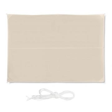 Voile d'ombrage rectangulaire beige