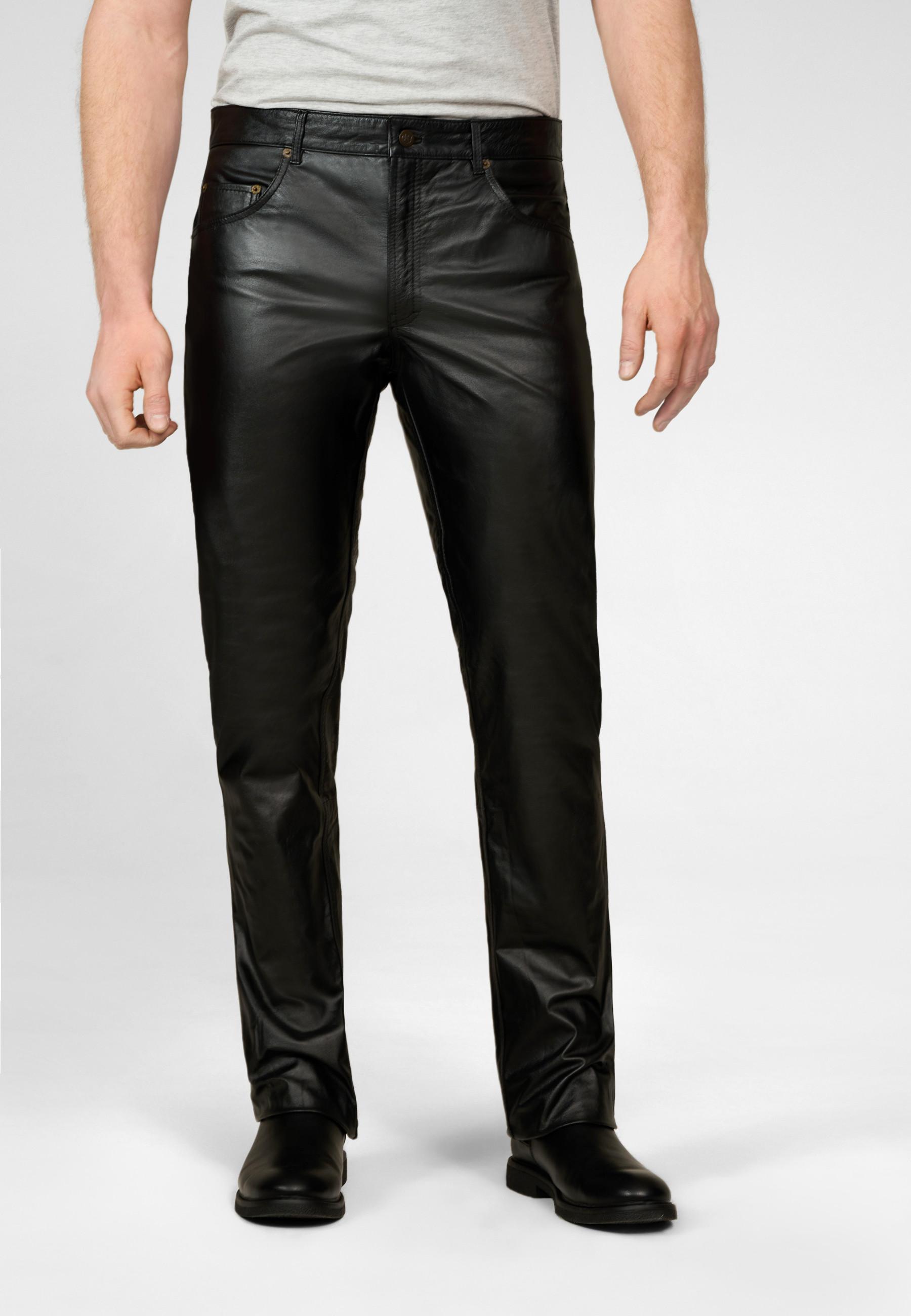 RICANO  Pantalon en cuir pour homme Jeans 01 Nappa, Dans un style classique à 5 poches. 