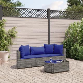 VidaXL set salotto da giardino Polirattan  