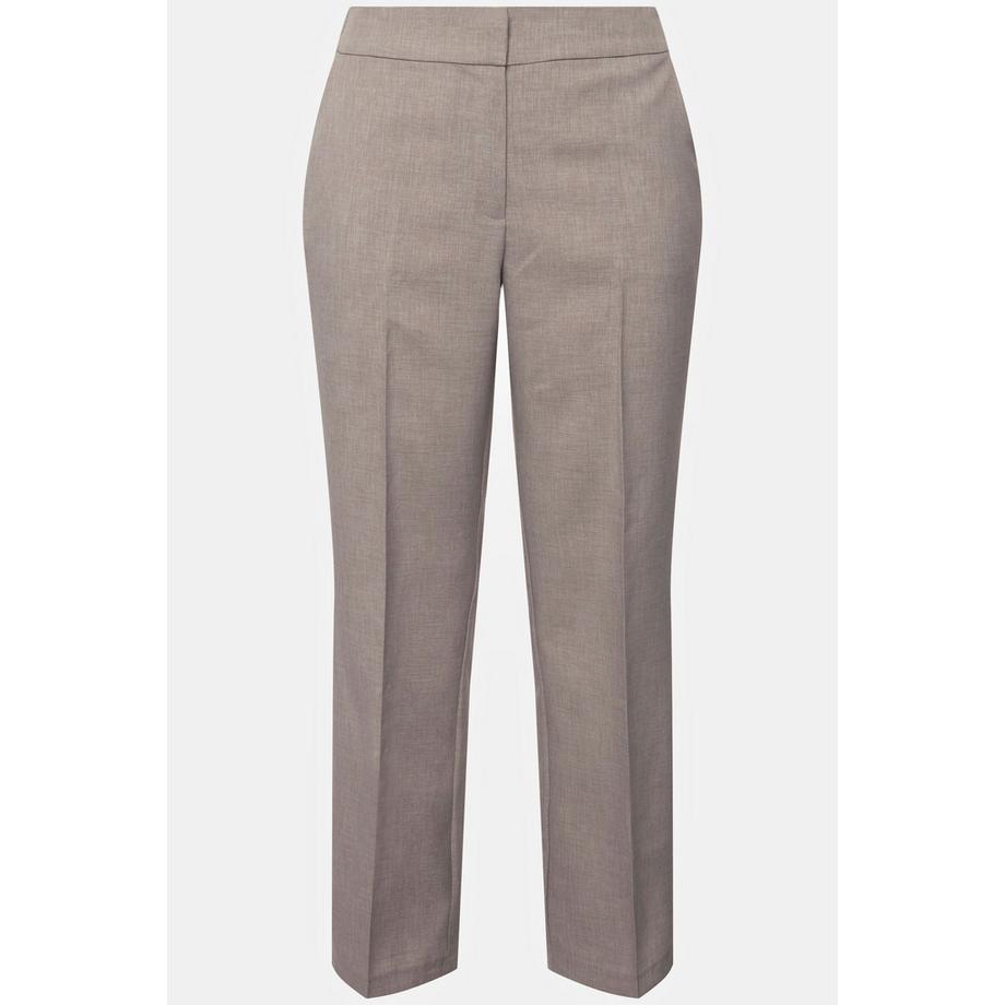 Ulla Popken Pantalon Sophie Chiné Jambe Slim Pinces Taille Confortable  