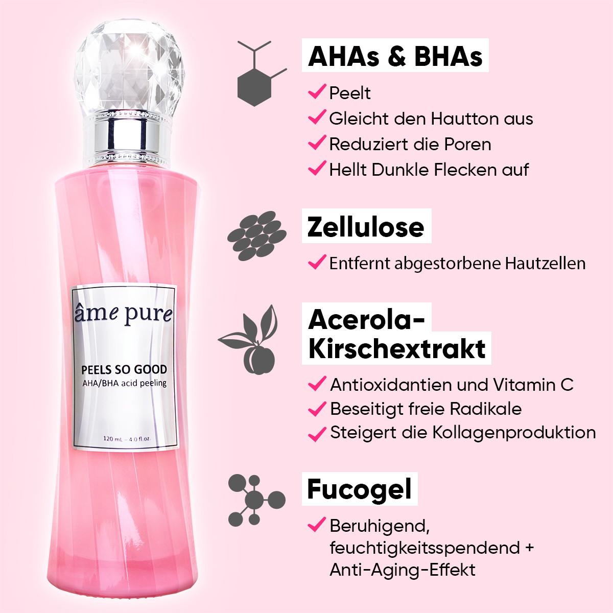 âme pure  Peels So Good - AHA / BHA-Gesichts Peeling-Gel mit Fruchtsäuren 