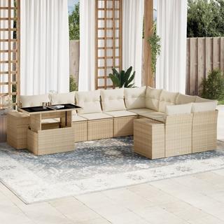 VidaXL set divano da giardino Polirattan  