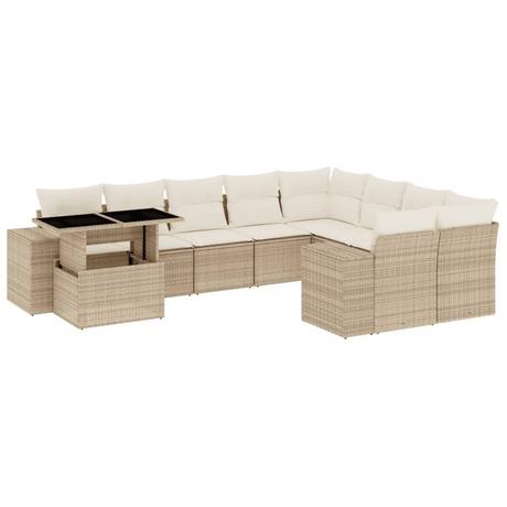 VidaXL Garten sofagarnitur poly-rattan  