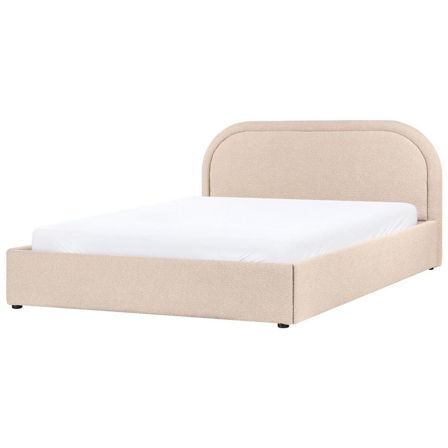 Beliani Bett mit Stauraum aus Bouclé Modern QUILLIEN  