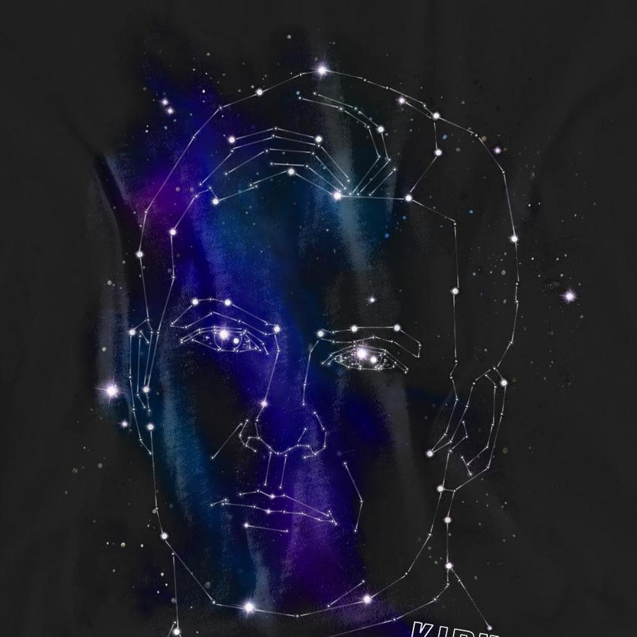 Star Trek T-Shirt Stampa Costellazione Kirk  