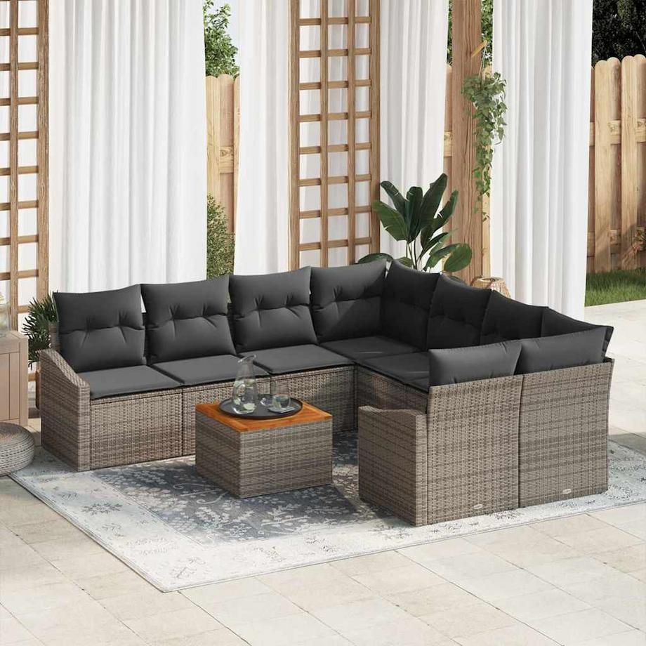 VidaXL Garten-sofa poly-rattan  